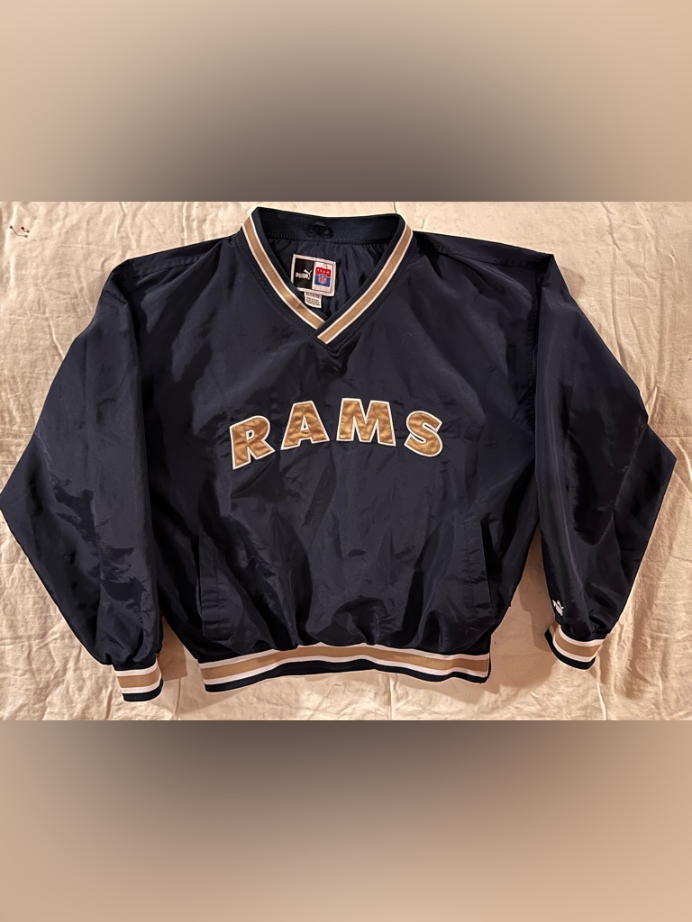 Puma Navy And Gold 'Rams' Pullover